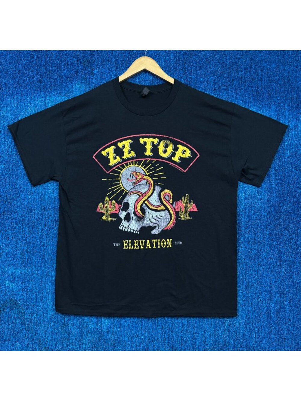 ZZ Top 2025 The Elevation Tour Dates Southern Rock Tee XL